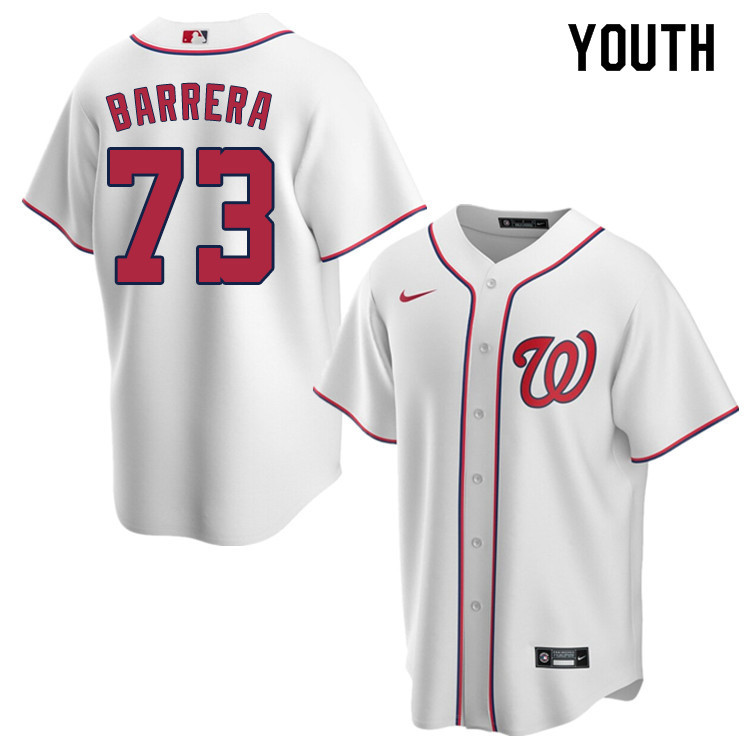 Nike Youth #73 Tres Barrera Washington Nationals Baseball Jerseys Sale-White